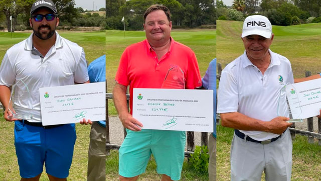 Galiano, Bastard y Quirós conquistan la final Stroke Play del Circuito de Profesionales de Andalucía