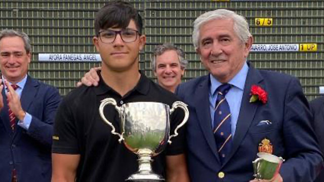 José Antonio Sintes, flamante ganador de la Copa Nacional Puerta de Hierro