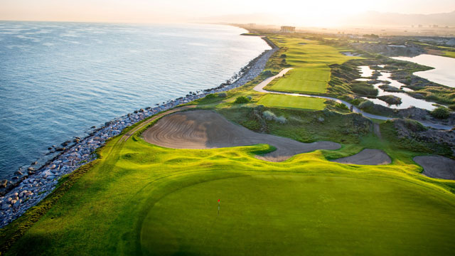 Sergio García alaba la presentación de Al Mouj Golf