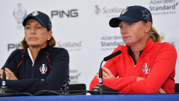 Abandono Solheim Cup Stacy Lewis lesión espalda 2019