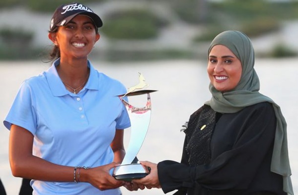 Aditi Ashok trofeo Fatima Bink Mubarak