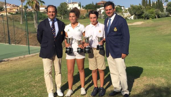 Alejandra Sánchez y Alejandro Rubio victoria Campeonato de España Sub 16 de Pitch & Putt