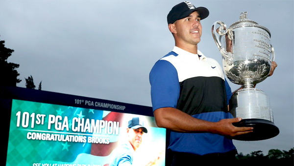 Brooks Koepka celebración PGA Championship 2019