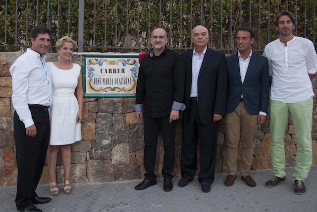 Inaugurada en Denia la calle de José María Olazabal