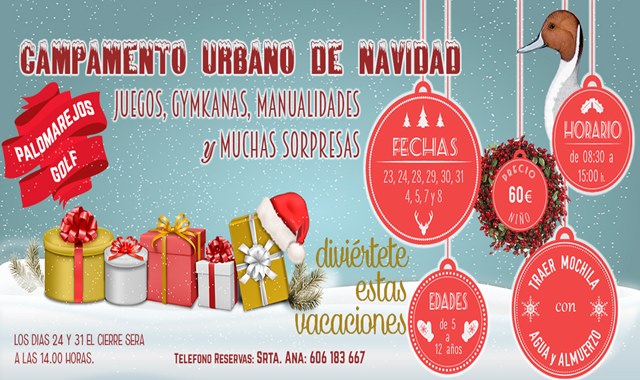 Campamento urbano de Navidad de Palomarejos Golf