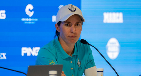 Carlota Ciganda: ''Ganar la Solheim Cup en España es el mejor de mis sueños y necesito que el público nos lleve en volandas para conseguirlo''