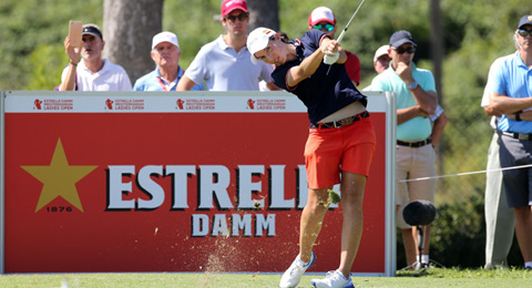 Carlota Ciganda, golf y espectáculo para el Estrella Damm Mediterranean Ladies Open