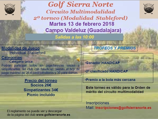 Circuito Golf Sierra Norte