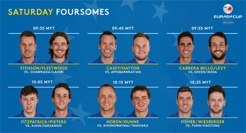 Cambio de piezas de Bjorn de cara a los foursomes del sábado