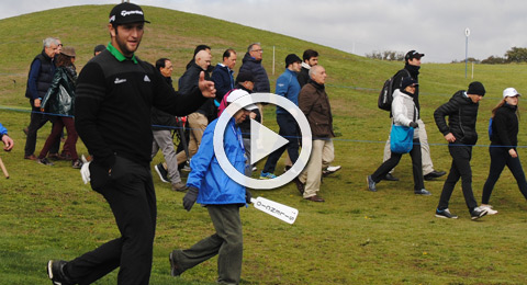 Jon Rahm: ''Hay pocas veces en que le haya pegado al driver tan bien como hoy''