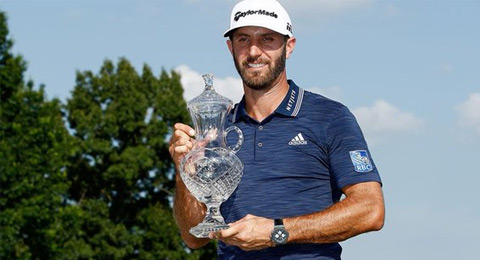 Dustin Johnson, ensayo con contundencia antes del US Open