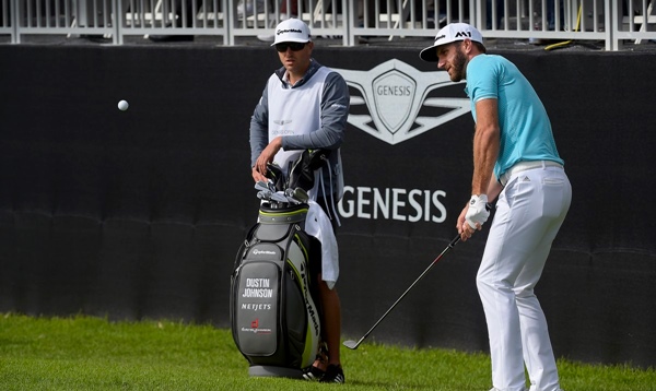 Dustin Johnson golf Genesis Open