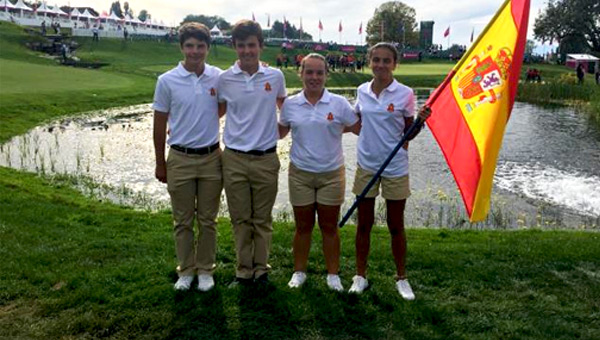 Equipo español previa Evian Championship junior 2018