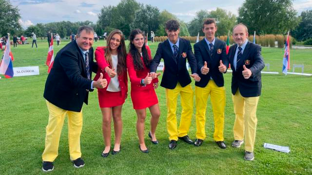 Equipo español europeo sub 16 RFEG Eslovaquia 2023