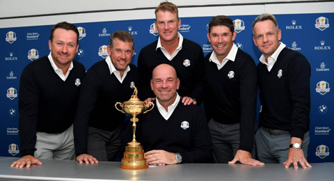 Thomas Bjorn presenta a su equipo técnico para la Ryder Cup