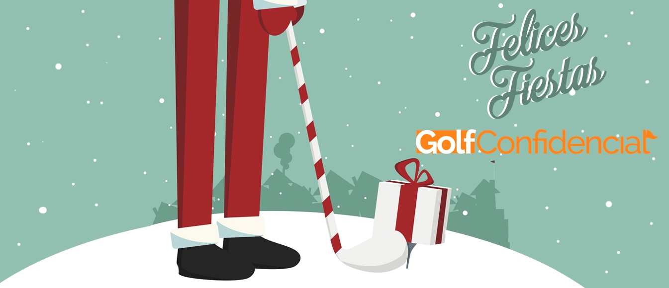 Felices fiestas de golf