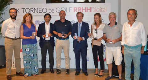 El IX Torneo de Golf RRHH Digital convivió con el calor y el excelente ambiente deportivo