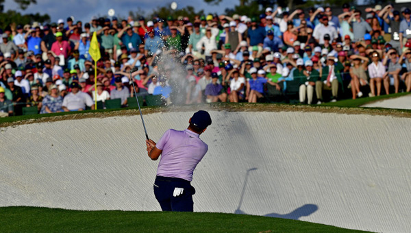 Francesco Molinari bunker hoyo 18 Augusta tercera ronda