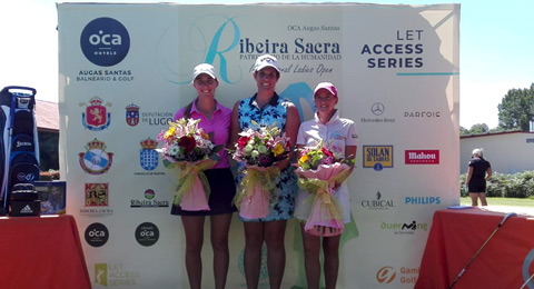 El golf femenino de Pantón tuvo su primer día grande