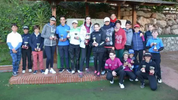 Ganadores El Candado RFGA Circuito juvenil y benjamín