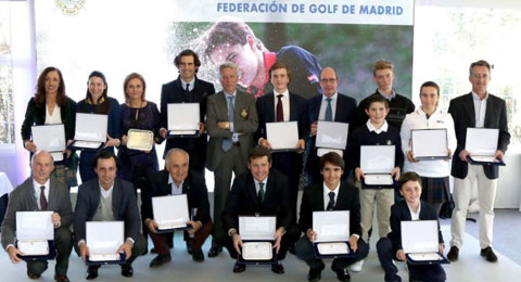 La Fed. de Golf de Madrid entregó los reconocimientos a sus campeones