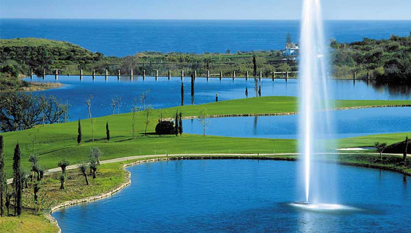 Agua en los campos de golf