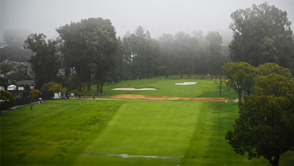 Genesis Open 2019 primera ronda lluvia y suspensión