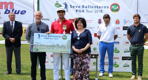 Gerard Piris, ganador con honores del primer título del Circuito Seve Ballesteros PGA Tour 2018