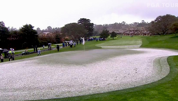 Lluvia tercera ronda AT&T Pebble Beach Pro-Am 2019