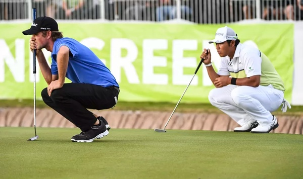 Hideki Matsuyama y Webb Simpson Phoenix Open