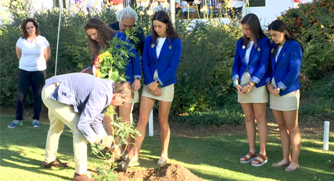 Un árbol como homenaje a Celia Barquín