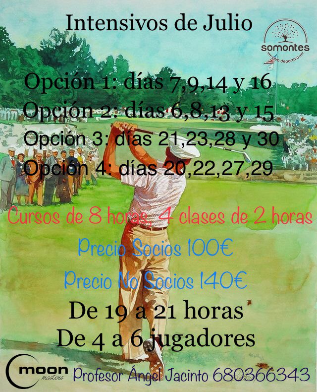 Cursos verano CD Somontes golf