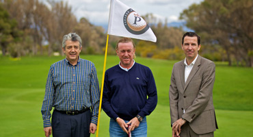 Miguel Ángel Jiménez visita el Parador Málaga Golf