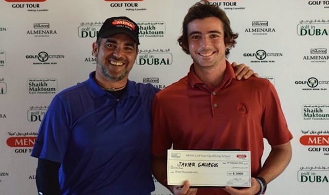 Javier Gallegos alcanza con éxito el Mena Golf Tour