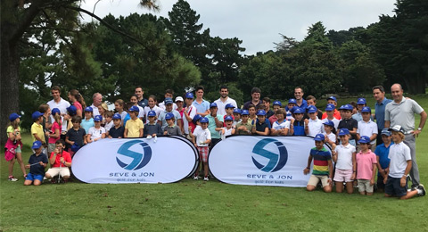 Protagonistas de lujo en los finalistas del 'Seve & Jon golf for kids'