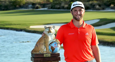 Jon Rahm, demostración de golf para ganar en la casa de Tiger