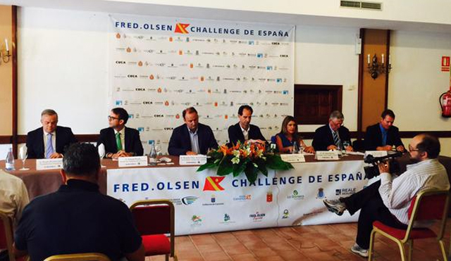 Presentación en La Gomera del Fred. Olsen Challenge de España