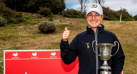 Luna Sobrón, la reina del viento en el Santander Golf Tour