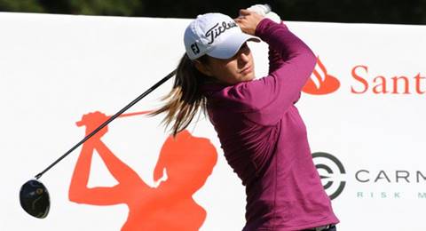 Luna Sobrón, campeonísima de estreno de la cita de Golf Santander