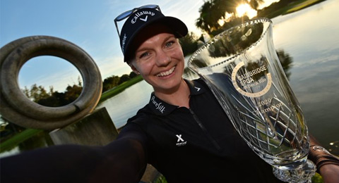 Madelene Sagstrom inaugura el año de trofeos en el LPGA Tour