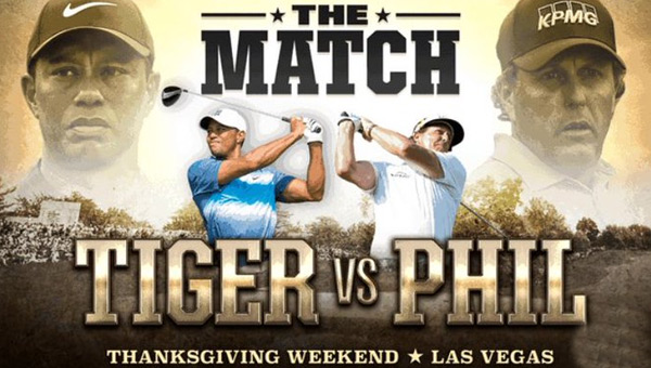 Duelo entre Tiger Woods y Phil Mickelson