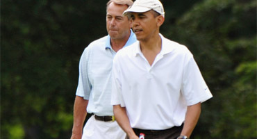 Obama y Boehner juegan un esperado partido de golf