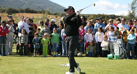 Miguel Ángel Jiménez, testigo directo de su circuito en Lauro Golf