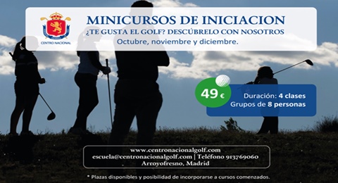 Nuevos minicursos de iniciación en el Centro Nacional de Golf