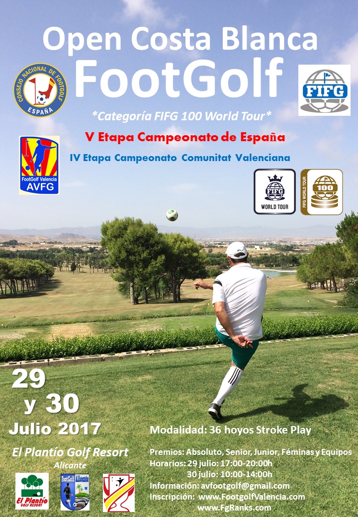 Cartel Open Costa Blanca Footgolf