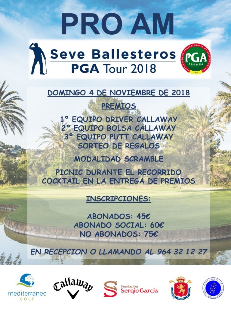 Cartel Seve Ballesteros Pro Am CC Mediterráneo