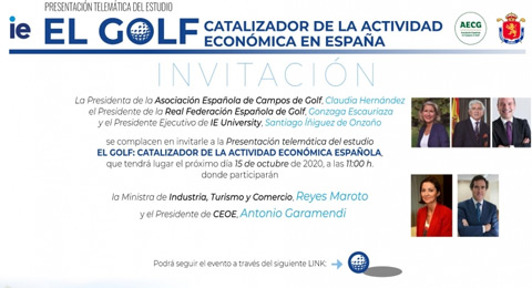 La Asociación de Campos de Golf de España presenta su estudio anual sobre golf y economía