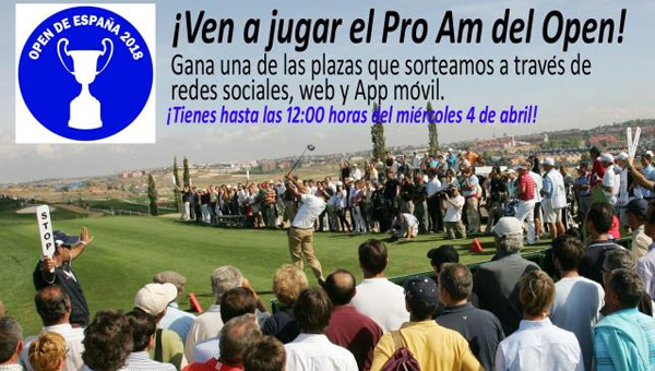 ProAm Open de España Centro Nacional sorteo 2018