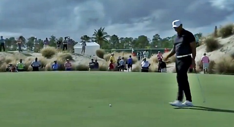 [Vídeo] El primer birdie de Tiger tras su vuelta