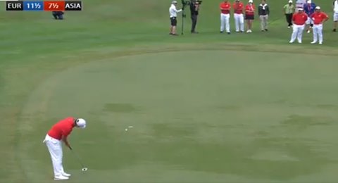 [Vídeo] Cuando un putt te deja sin EurAsia Cup